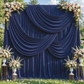 30ft x 10ft Navy Blue Backdrop Curtains, Navy Blue Drapes for Backdrop Wedding Birthday Party Baby Bridal Shower