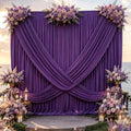 30ft x 10ft Purple Backdrop Curtains for Parties, 6 Panels 5ft x 10ft Wrinkle-Free Drapes for Lavender Wedding
