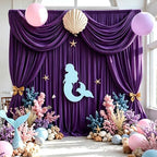30ft x 10ft Purple Backdrop Curtains for Parties, 6 Panels 5ft x 10ft Wrinkle-Free Drapes for Lavender Wedding, alternate