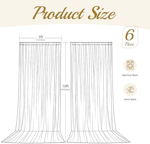 30ft x 10ft Purple Backdrop Curtains, Lavender Lilac Drapes Backdrop Fabric in 30 ft X 10 ft(6 Panels 5ft X, alternate view 4