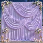 30ft x 10ft Purple Backdrop Curtains, Lavender Lilac Drapes for Backdrop Draping Fabric Wedding Birthday Party, alternate