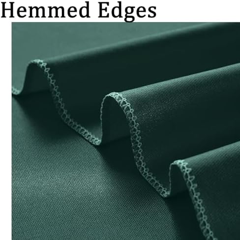 30ft x 10ft Wrinkle Free Hunter Green Backdrop Curtains for Parties, 6 Panels 5x10ft Polyester Green Photo, alternate view 4