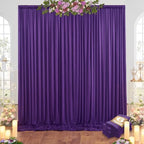 30ftx10ft Purple Backdrop Curtains for Party Background, Wrinkle Free Purple Photo Backdrop Drapes 6 Panels Back, alternate