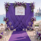30ftx10ft Purple Backdrop Curtains for Party Background, Wrinkle Free Purple Photo Backdrop Drapes 6 Panels Back, alternate