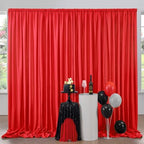 30ftx10ft Red Backdrop Curtain Panels for Parties, 6 Panels 5x10ft Polyester Photo Backdrop Drapes for Birthday, alternate