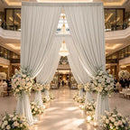30ftx15ft Beige Backdrop Curtains for Parties, Wrinkle Free Polyester Beige Photo Backdrop Drapes 6 Panels 15 ft, alternate