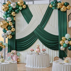 30ftx15ft Ivory Backdrop Curtains for Parties, 6 Panels 5x15FT Wrinkle Free Long Silky Polyester Ivory Photo, alternate view