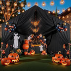 30ftx40ft Black Ceiling Curtain for Halloween Parties