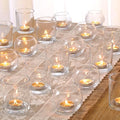 30pcs Assorted Clear Votive Candle Holders Bulk, Large Glass Votives in Clear