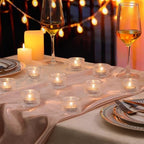 30Pcs Clear Votive Candle Holders, Tealight Candle Holder Glass for Wedding Decorations, Polka Dot Glass Candle, alternate