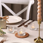 30Pcs Clear Votive Candle Holders, Tealight Candle Holder Glass for Wedding Decorations, Polka Dot Glass Candle, alternate