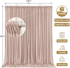 30x10ft Blush Nude Backdrop Curtain Panels for Parties - Wrinkle Free Polyester Photo Curtain Backdrop Wedding, alternate