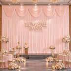 30x10ft Blush Pink Backdrop Curtain Panels for Parties - Wrinkle Free Polyester Photo Curtain Backdrop Wedding, alternate