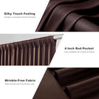 30x10ft Brown Backdrop Curtains for Parties, 6 Panels 5x10ft Wrinkle-Free Polyester Background Curtains for, alternate view 4
