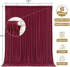 30x10ft Burgundy Backdrop Curtain Panels for Parties - Wrinkle Free Polyester Photo Curtain Backdrop Wedding, alternate view