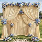 30x10ft Champagne Backdrop Curtain Panels for Parties - Wrinkle Free Polyester Photo Curtain Backdrop Wedding, alternate view