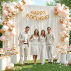 30x10ft Cream Backdrop Curtain Panels for Parties - Wrinkle Free Polyester Photo Curtain Backdrop Wedding Back, alternate