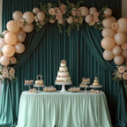 30x10FT Dark Green Backdrop Curtains for Wedding Parties, Wrinkle Free Photo Backdrop Curtains for Wedding, alternate view 6