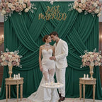 30x10ft Hunter Green Backdrop Curtains for Parties, 6 Panels 5x10ft Wrinkle-Free Polyester Background Curtains, alternate