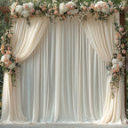 30x10FT Ivory Backdrop Curtains for Wedding Parties, Wrinkle Free Photo Backdrop Curtains for Wedding Birthday, alternate