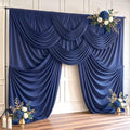 30x10ft Navy Blue Backdrop Curtain Wrinkle Free Photo Backdrop Drapes for Wedding Party Birthday Baby Shower