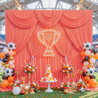 30x10ft Orange Backdrop Curtain for Parties Wrinkle Free Fabric Backdrop Curtain Wedding Photo Backdrop Drapes, alternate