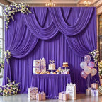 30x10ft Purple Backdrop Curtain Panels for Parties - Wrinkle Free Polyester Photo Curtain Backdrop Wedding Back, alternate