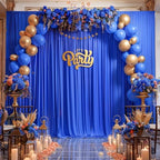 30x10ft Royal Blue Backdrop Curtain Panels for Parties - Wrinkle Free Polyester Photo Curtain Backdrop Wedding, alternate