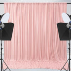 30x10ft Wrinkle Free Blush Pink Backdrop Curtain for Parties Soft Fabric Drapes Wedding Pink Curtain Backdrop, alternate view