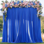 30x10FT Wrinkle Free Royal Blue Backdrop Curtains for Parties Blue Curtain Backdrop for Baby Shower Soft
