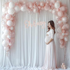 30x10ft Wrinkle Free White Backdrop Curtain for Parties Soft Fabric Drapes Wedding White Curtain Backdrop for, alternate view
