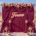 30x12ft Burgundy Backdrop Curtains for Parties Wrinkle Free Fabric Backdrop Curtain Birthday Photo Drapes