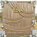30x12FT Champagne Sequin Curtains Backdrop, Wrinkle Free Drop for Wedding in 30x12FT, alternate view 5