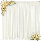 30x15ft Ivory Backdrop Curtains for Parties Wrinkle Free Fabric Backdrop Curtain Wedding Photo Drapes Backdrop, alternate