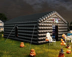 30x20x14 FT Large Inflatable Nightclub Tent for Adults, Black Portable Inflatable Night Club Gazebo with 2 Side
