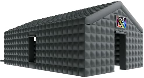 30x20x14 FT Large Inflatable Nightclub Tent for Adults, Black Portable Inflatable Night Club Gazebo with 2 Side, alternate