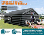 30x20x14 FT Large Inflatable Nightclub Tent for Adults, Black Portable Inflatable Night Club Gazebo with 2 Side, alternate