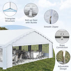 30x60 FT Outdoor Party Tent with Removable Sidewalls, Heavy Duty Event Canopy with Cathedral Windows, Large, alternate view 5