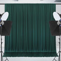 30x7ft Wrinkle Free Hunter Green Backdrop Curtain for Parties Soft Fabric Drapes Wedding Dark Green Curtain