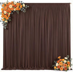 30x8ft Brown Backdrop Curtain for Parties Wrinkle Free Fabric Backdrop Curtain Wedding Photo Backdrop Drapes for, alternate