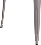 31.5" Sq Silver Metal Bar Height Table, alternate view 6