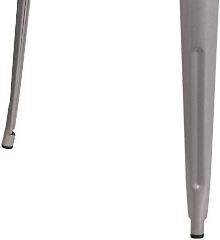 31.5" Sq Silver Metal Bar Height Table, alternate view 6