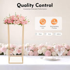 31 in Gold Wedding Flower Stand with Acrylic Top Panel, alternate view 6