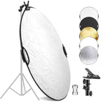 32"/80cm 5 in 1 Light Reflector with Clamp & Hand Grips, RF-80II