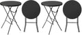 32" Cocktail Table, Folding Round Table Bar Height, High Top Table (Pack of 2)