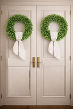 32 inch Artificial Large Boxwood Wreath for Front Door, Greenery Spring Summer Wreath for All Seasons, St, alternate view 6
