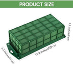 32 Packs Floral Foam Cage Rectangle Flower Cage Holders with Floral Foam Flower Arrangement Supplies for Fresh, alternate