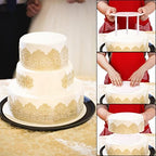 32 Pieces Cake Dowel Rods with Cake Separator Plates Kit in White, alternate view 2