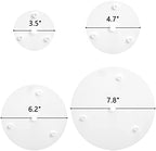 32 Pieces Cake Dowel Rods with Cake Separator Plates Kit in White, alternate view 3