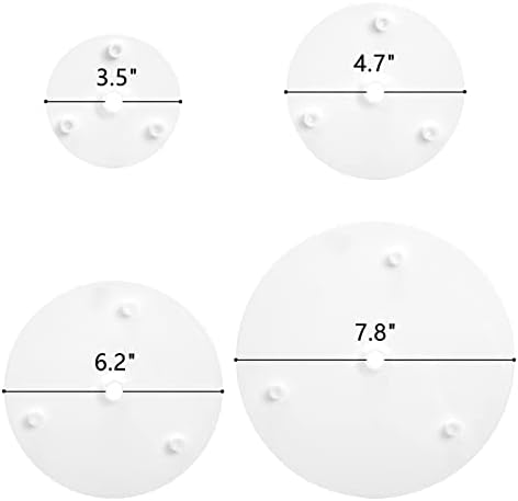 32 Pieces Cake Dowel Rods with Cake Separator Plates Kit in White, alternate view 3
